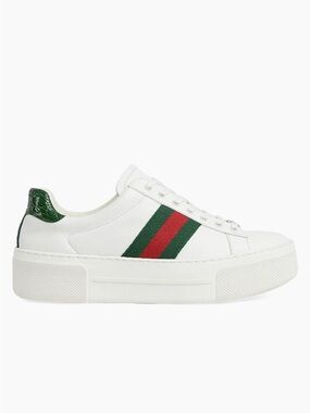 GUCCI Women’s Ace Leather Low Top Sneakers